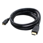 AddOn 6ft HDMI to Micro-HDMI Adapter Cable - HDMI cable - HDMI male to 19 pin micro HDMI Type D male - 6 ft - black