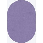 Joy Carpets Kids Essentials Oval Area Rug, Just Kidding, 6ft x 9ft, Very Violet