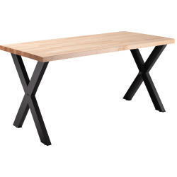 National Public Seating Collaborator Table, 42inH x 30inW x 72inD, Butcherblock Top