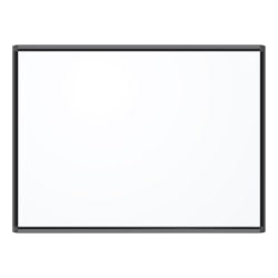 U Brands PINIT Magnetic Dry-Erase Board, 47in x 35in, White, Black Aluminum Frame