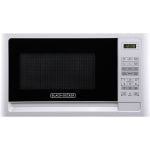 Black+Decker 0.7 Cu Ft Digital Countertop Microwave, White