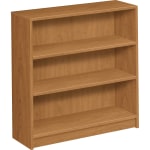 HON 1870 36inH 3-Shelf (2 Adjustable) Bookcase, Harvest