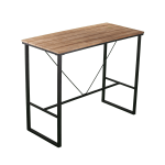 SEI Venallo Indoor/Outdoor Pub Table, 41-3/4inH x 52inW x 23-3/4inD, Natural/Black