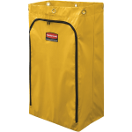 Rubbermaid Commercial 6173 Cleaning Cart 24-Gallon Replacement Bags - 24 gal Capacity - 6.50in Width x 9.10in Length - Zipper Closure - Yellow - Vinyl - 4/Carton - Janitorial Cart