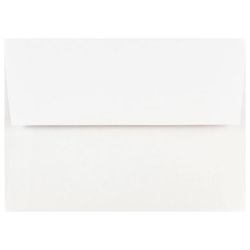 JAM Paper Booklet Invitation Envelopes, A7, Gummed Seal, White, Pack Of 100 Envelopes