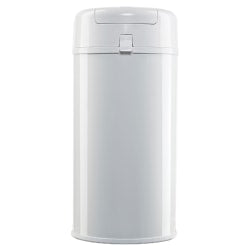 Bubula Steel Diaper Pail, 25inH x 11-3/8inW, x 11-3/8inD, White