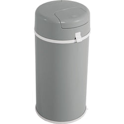 Bubula Steel Diaper Pail, 25inH x 11-3/8inW, x 11-3/8inD, Gray