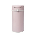 Bubula Steel Diaper Pail, 25inH x 11-3/8inW, x 11-3/8inD, Baby Pink