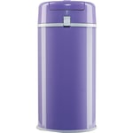 Bubula Steel Diaper Pail, 25inH x 11-3/8inW, x 11-3/8inD, Lavender