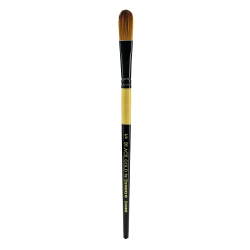 Dynasty Short-Handled Paint Brush, 3/4in, Oval Wash Bristle, Synthetic, Multicolor