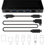 Twelve South StayGo | USB-C Hub - 85 W - USB Type C - 5 x USB Ports - 3 x USB 3.0 - Network (RJ-45) - HDMI - Wired