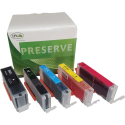 IPW Preserve Remanufactured High-Yield Black And Photo Black And Cyan, Magenta, Yellow Ink Cartridge Replacement For Canon 250XL, 251XL, Pack Of 5