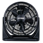 Optimus Turbo High-Performance Air Circulator, 14-1/2in x 16in, Black