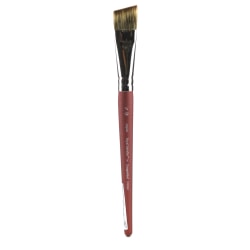 Princeton Gesso Paint Brush Series 5450, 4in, Flat, Natural Bristle, Burgundy