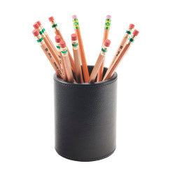 Realspace Black Faux Leather Pencil Cup