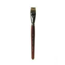 Royal & Langnickel Sabletek Short-Handle Paint Brush, L95010, Size 30, Bright Bristle, Dark Brown