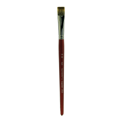 Royal & Langnickel Sabletek Short-Handle Paint Brush, L95010, Size 44, Bright Bristle, Dark Brown