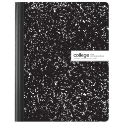 Office Depot Brand Stellar Notebook With Spine Cover, 8-1/2in x 11in, 3 Subject, College Ruled, 150 Sheets, Red