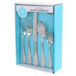 Martha Stewart Chandler 20-Piece Flatware Set, Silver