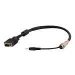 C2G RapidRun VGA (HD15) + 3.5mm Flying Lead - Video / audio cable - VGA / audio - HD-15 (VGA), mini-phone stereo 3.5 mm male to 15 pin RapidRun male - 10 ft - shielded - black