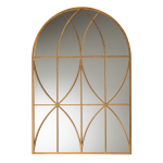 Baxton Studio Celerina Accent Wall Mirror, 47-1/8inH x 32inW x 5/8inD, Gold