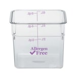 Cambro Allergen-Free CamSquare Container, 4 Qt, Purple