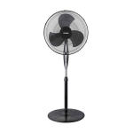 Optimus 18in Adjustable Oscillating Stand Fan, Black