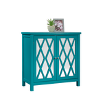 Sauder Inspired Accents Storage Cabinet, Caribbean Blue