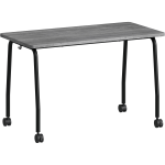 Lorell Training Table - For - Table TopLaminated Top - 300 lb Capacity - 29.50in Table Top Length x 23.63in Table Top Width x 1in Table Top Thickness - 47.25in Height - Assembly Required - Weathered Charcoal - Particleboard Top Material - 1 Each