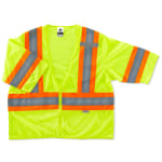 Ergodyne GloWear Safety Vest, 2-Tone, Type-R Class 3, Small/Medium, Lime, 8330Z