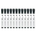 U Brands Low-Odor Dry-Erase Markers, Chisel Point, Black, Pack Of 12 Markers