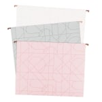 U Brands Hanging File Folders, Letter Size, 8-1/2in x 11in, Modern + Pretty, Pack Of 12 Folders