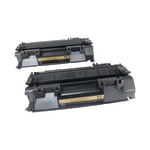 IPW Preserve Remanufactured Black Toner Cartridge Replacement For HP 05A, CE505D, Pack Of 2, 845-05D-HTI