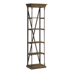 Coast to Coast Corbin 5-Shelf Single Etagere, Corbin Medium Brown