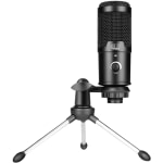 Adesso Xtream M4 Wired Condenser Microphone for Video Conferencing, Live Streaming - 100 Hz to 18 kHz - 680 Ohm -42 dB - Cardioid, Uni-directional - USB