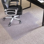 ES Robbins Crystal Edge Chairmat, Rectangle, 36in x 48in, Clear