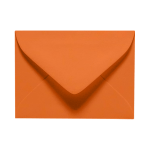 LUX Mini Envelopes, #17, Gummed Seal, Mandarin Orange, Pack Of 500