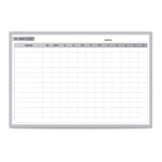 Ghent Manufacturing In/Out Magnetic Dry-Erase Whiteboard, 36in x 48in, Aluminum Frame With Silver Finish