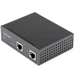 StarTech.com Industrial Gigabit Ethernet PoE Injector 30W 802.3at PoE+ Midspan 48V-56VDC Power Over Ethernet Injector Adapter -40C to +75C - Industrial Gigabit Ethernet PoE Injector - Power over Ethernet Injector