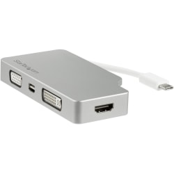 StarTech.com USB-C Multiport Adapter With Aluminum Housing, 0.6in x 2.2in x 4.1in, 4E8893