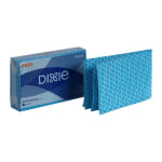 GP Pro Dixie R500 Disposable Food Service Towels, White/Blue, 55 Sheets Per Pack, Case Of 6 Packs