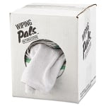 HOSPECO Counter Cloth/Bar Mop, 17in x 15 1/2in, White, 12 Cloths Per Bag, Carton Of 5 Bags