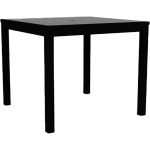 KFI Studios Eveleen Square Outdoor Patio Table, 29inH x 35inW x 35inD, Black