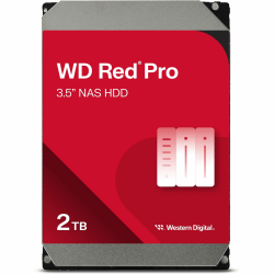 Western Digital Red Pro WD2002FFSX 2 TB Hard Drive - 3.5in Internal - SATA (SATA/600) - Conventional Magnetic Recording (CMR) Method - Storage System, Desktop PC Device Supported - 7200rpm - 5 Year Warranty