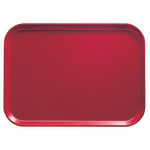 Cambro Camtray Rectangular Serving Trays, 15in x 20-1/4in, Ever Red, Pack Of 12 Trays