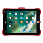 Targus SafePORT Healthcare - Protective case for tablet - rugged - polycarbonate, thermoplastic polyurethane (TPU) - red - 9.7in - for Apple 9.7-inch iPad (5th generation, 6th generation); 9.7-inch iPad Pro; iPad Air 2