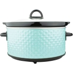 Brentwood SC-136BL 3.5-Quart Diamond Pattern Slow Cooker, Blue - 190 W3.50 quart - Cooking - Blue