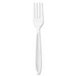 Dart Impress Heavyweight Full-Length Polystyrene Forks, White, Carton Of 1,000 Forks