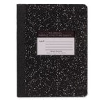 Roaring Spring Tape Bound Composition Notebook, 7 1/2in x 9 3/4in, 60 Sheets, Black Marble