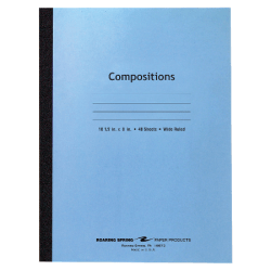 Roaring Spring Composition Notebook, 7in x 8-1/2in, 48 Sheets, Manila